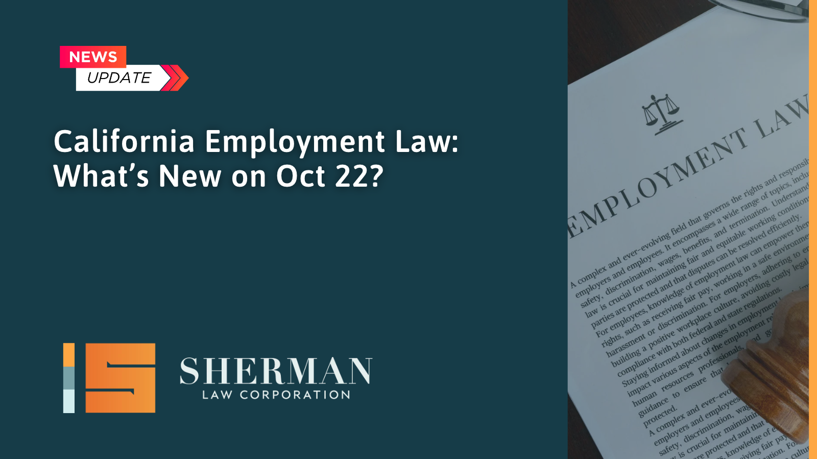 California Employment Law_ What’s New on Oct 22