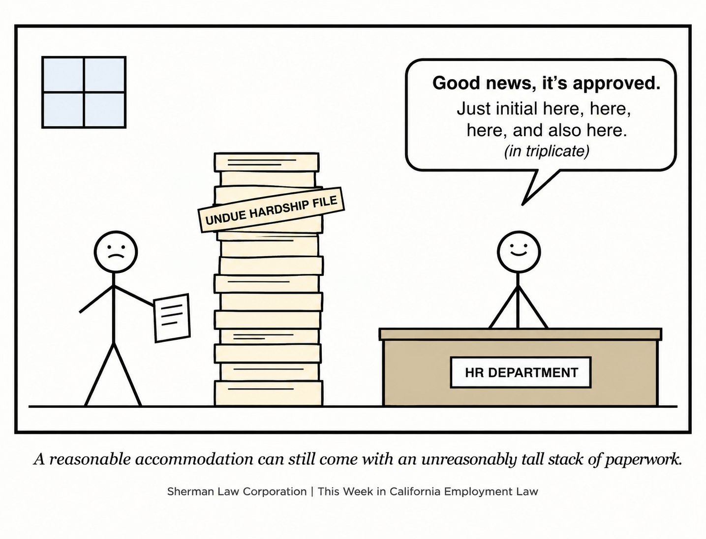 Undue Hardship Paperwork Pile
